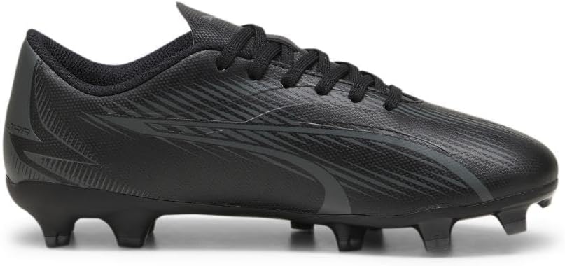 Puma Ultra Play FG/AG Junior Soccer Cleats - Black/Copper Rose, Size 6.5