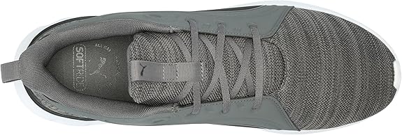 Puma Men's Softride Carson Knit Athletic Shoes - Dark Gray/Black, Size 7.5
