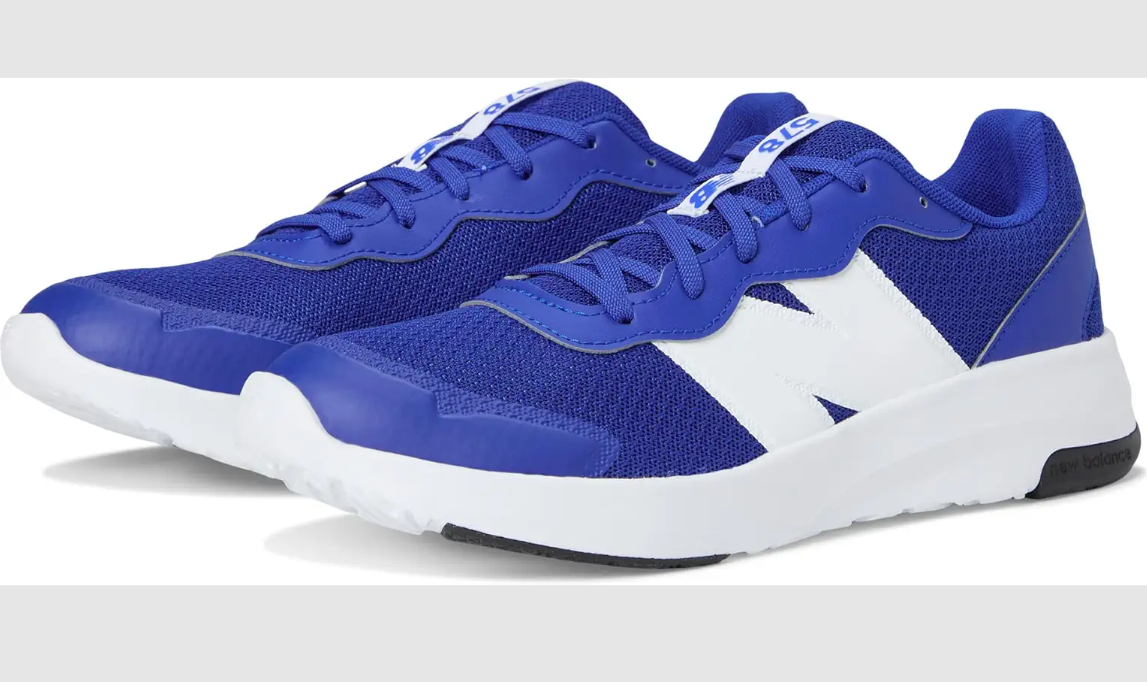 New Balance Boys' 578 V1 Running Shoes - Blue/White, Size 5