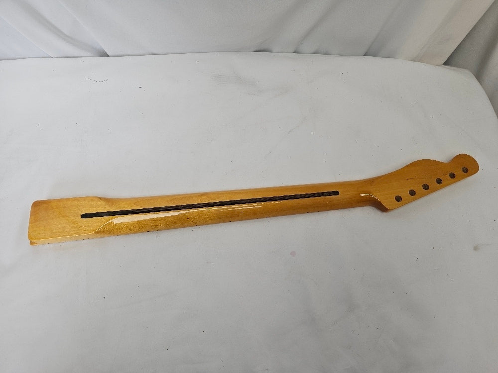 Renhuavoy 22-Fret Electric Guitar Neck Replacement - Matte Yellow
