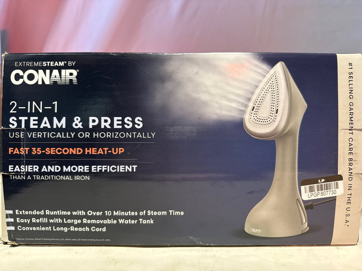 Conair ExtremeSteam 2-in-1 Handheld Garment Steamer & Iron - Pistachio Green