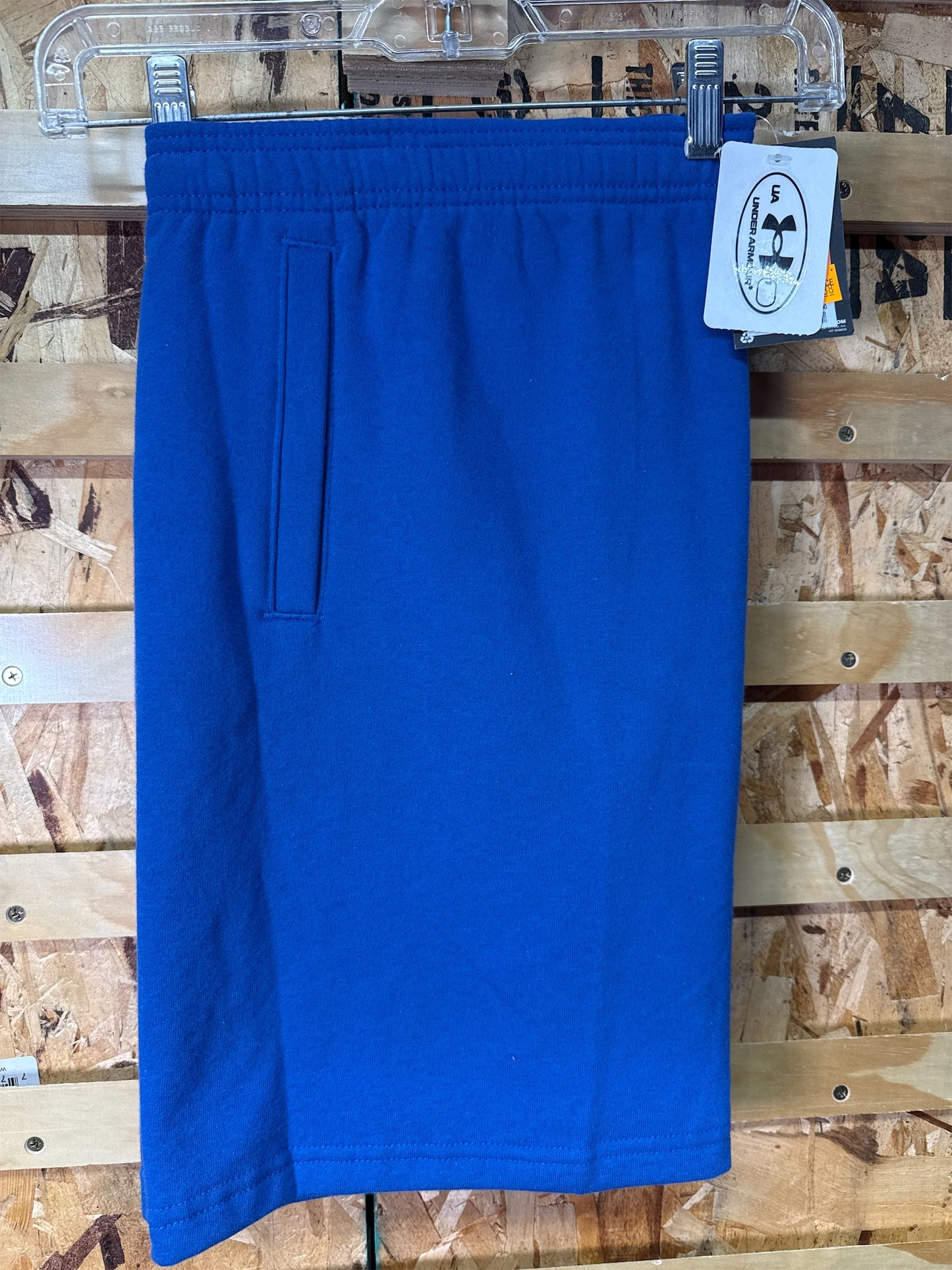 Under Armour Boys' Rival Fleece Logo Shorts - Bright Blue, XL