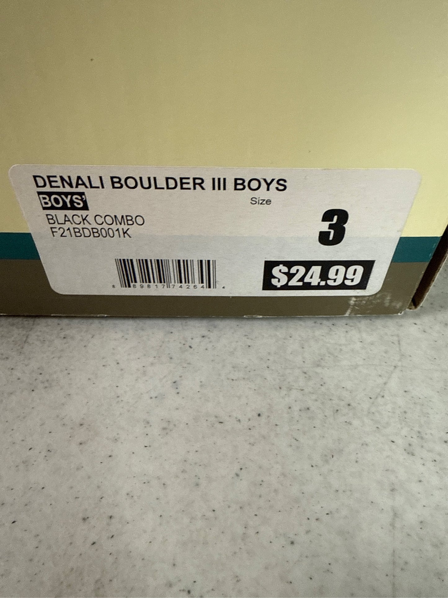 Denali Boulder II/III Boys' Cold-Weather Snow Boots - Black Combo, Size 3