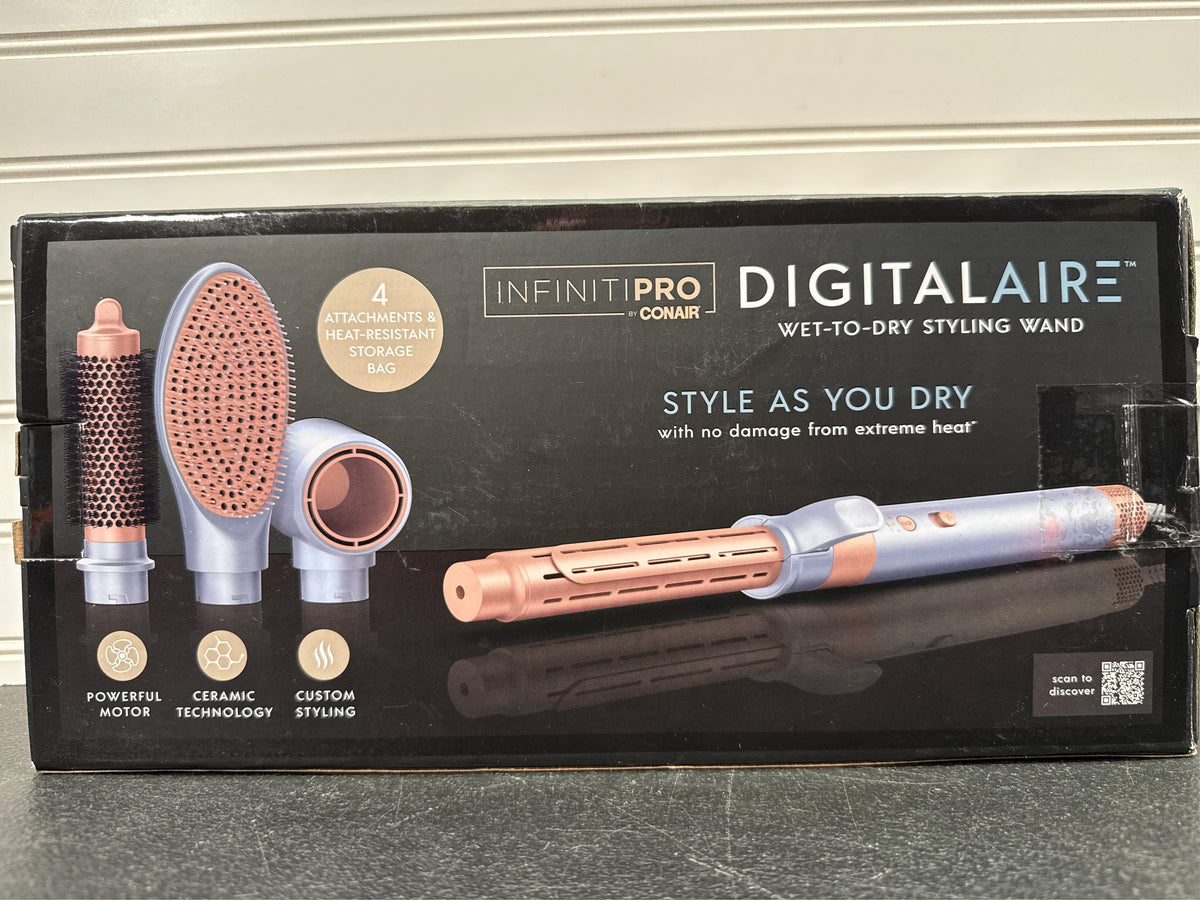 InfinitiPRO by Conair DigitalAIRE 1200W Wet-to-Dry Multi-Styling Wand