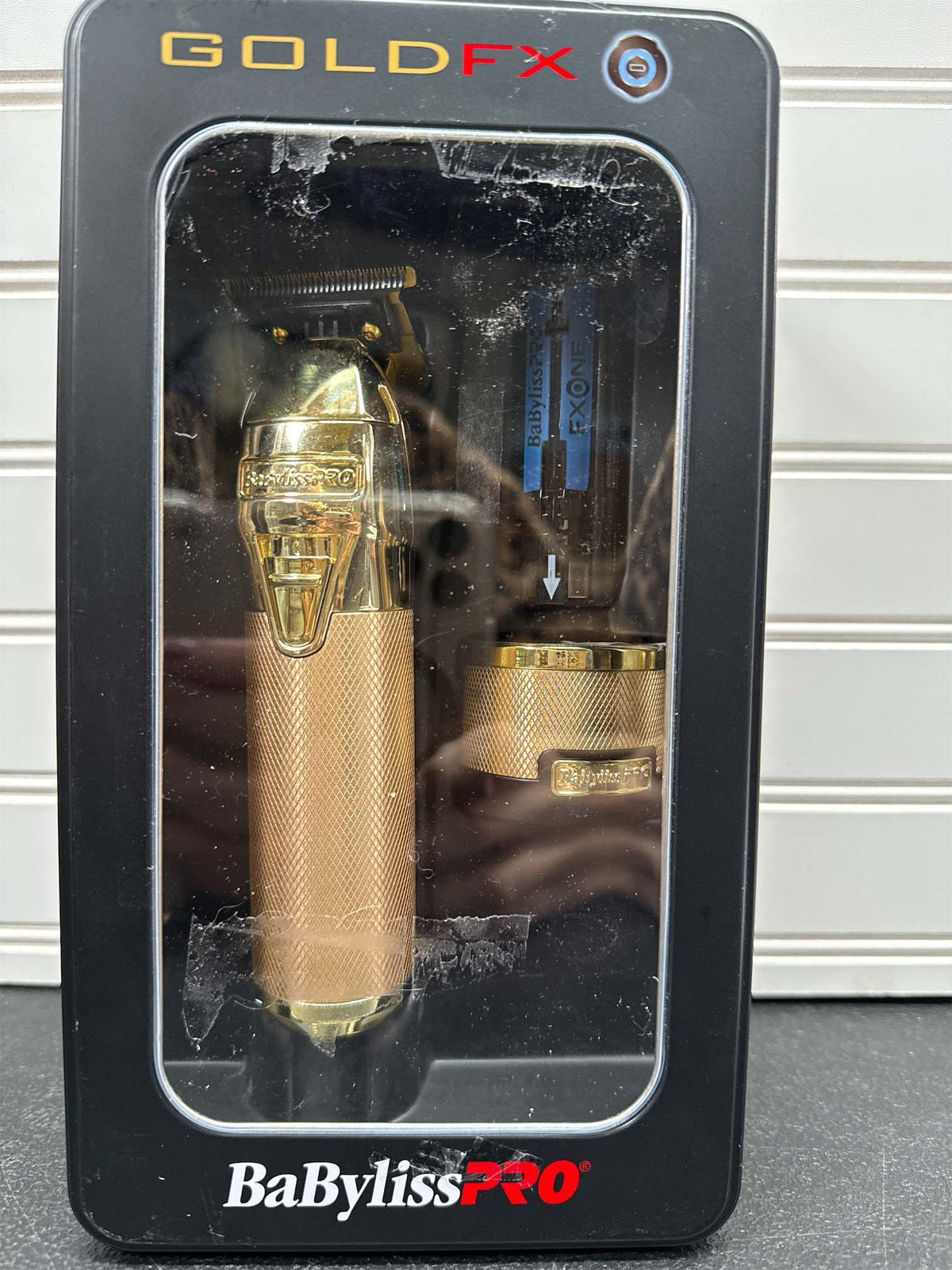 BaBylissPRO FXONE Cordless Professional Outlining Trimmer for Men, Gold