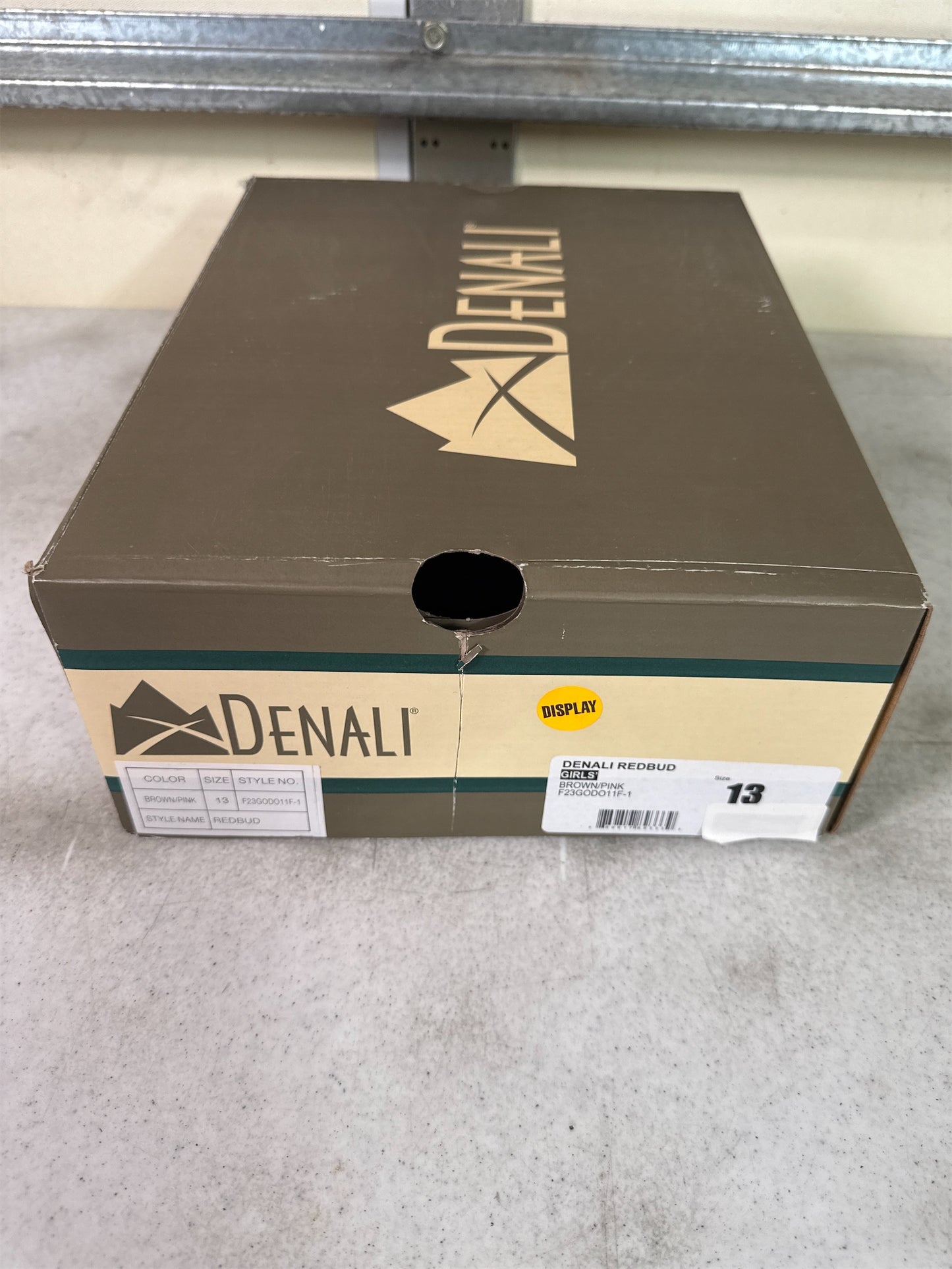 Denali Redbud Girls' Hiking Boots - Brown/Pink, Size 13