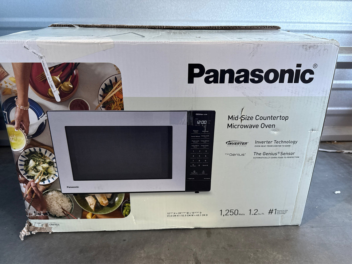 Panasonic 1.2 cu ft Inverter Microwave Oven - NN-SN65QS, Stainless Steel