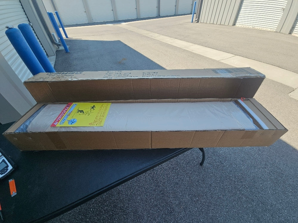 Outsunny Retractable Manual Patio Awning - 280gsm UV-Resistant Sunshade