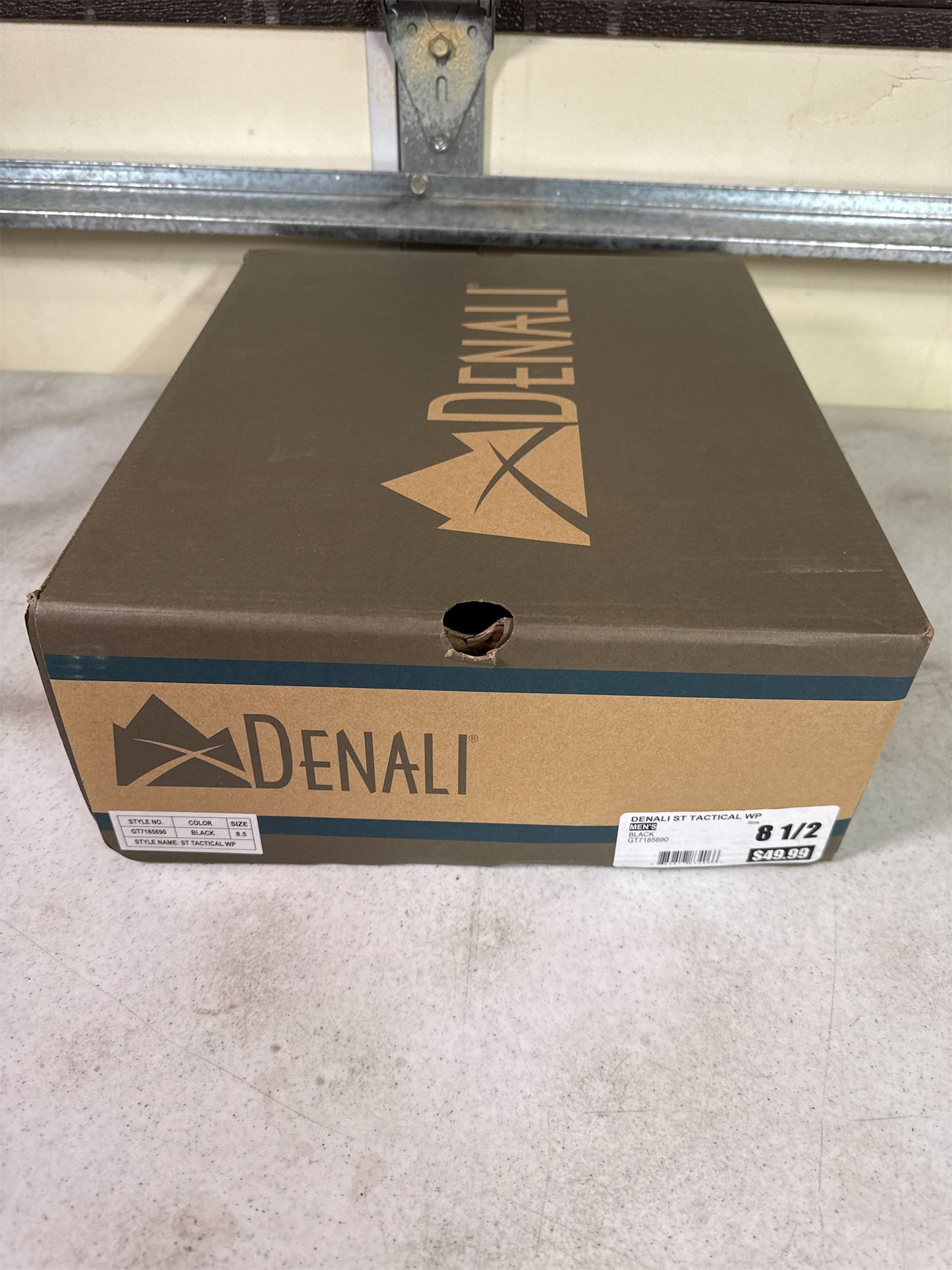 Denali Men's Waterproof Tactical Steel Toe Work Boots - Black, Size 8.5