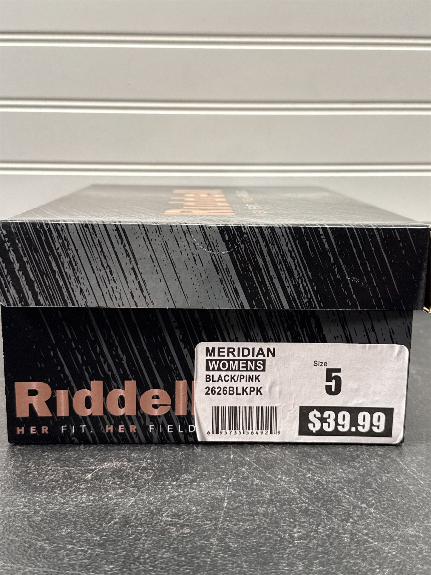 Riddell Meridian TPU Women's Flag Football Cleats - Black/Pink, Size 5