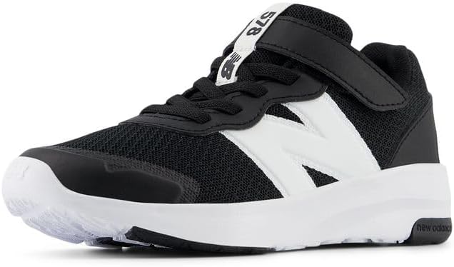 New Balance 578 V1 Boys' Running Shoes - Black/White, Size 3.5 Wide