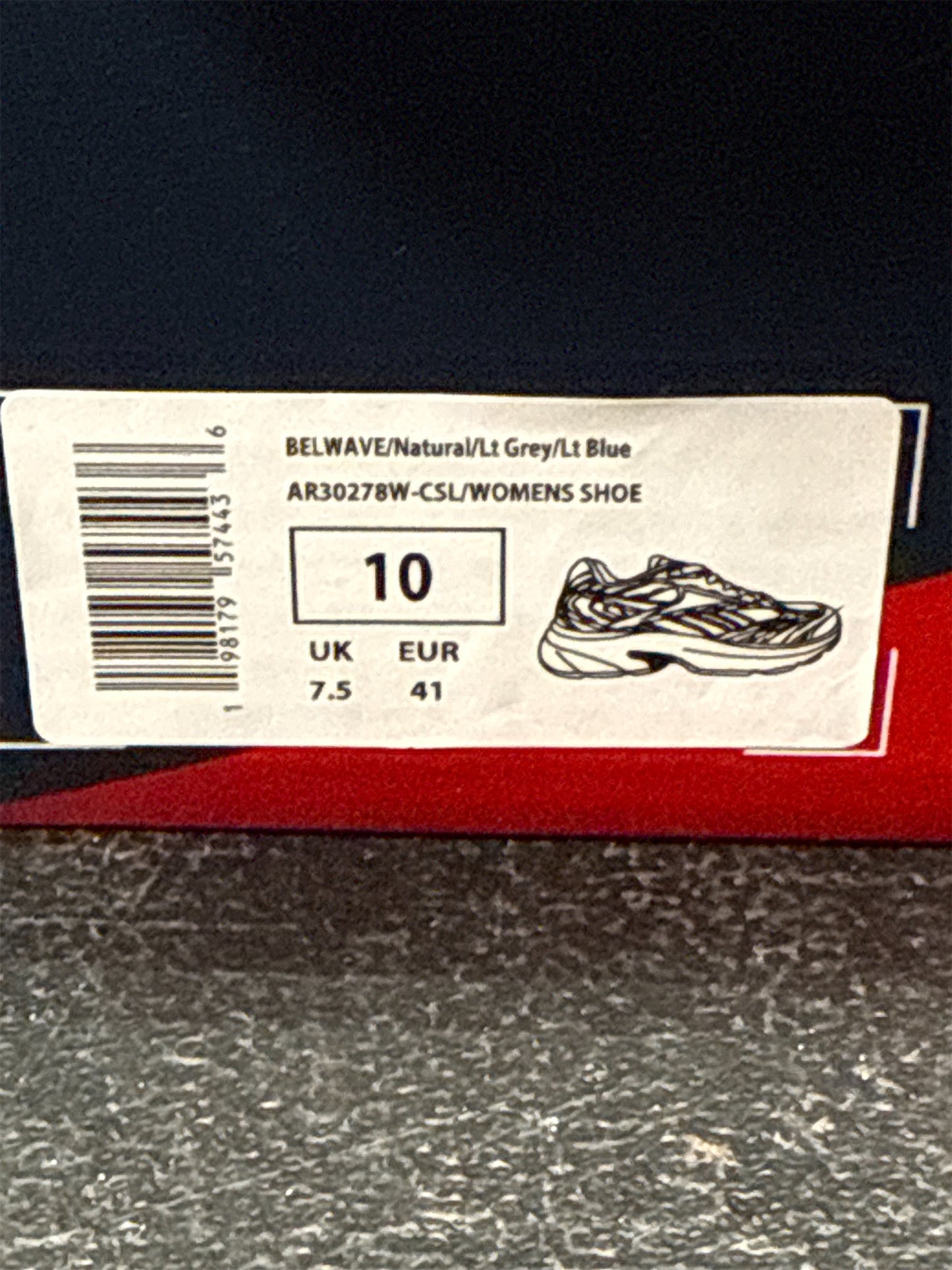 Reebok Belwave Women's Training Shoes - White/Lt Grey/Lt Blue, Size 10