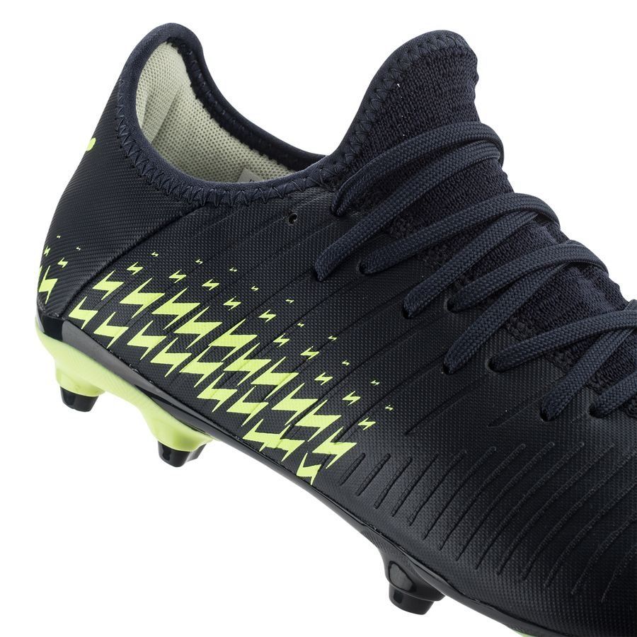 Puma Future Z 4.4 FG/AG Junior Soccer Cleats - Navy/Yellow, Size 5.5