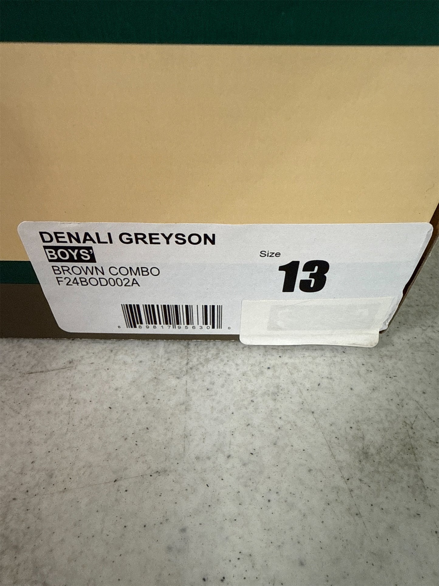 Denali Greyson Boys' Hiking Boots - Brown Combo, Size 13