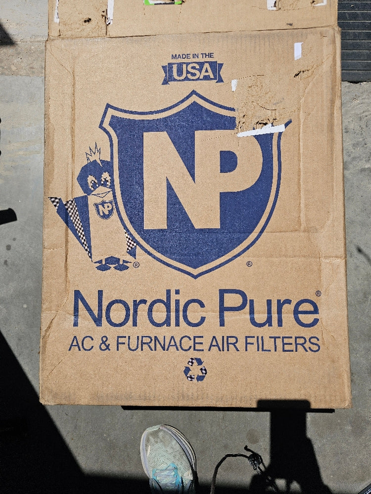 Nordic Pure 20x25x5 MERV 12 Pleated Carbon AC Furnace Air Filters, 2-Pack
