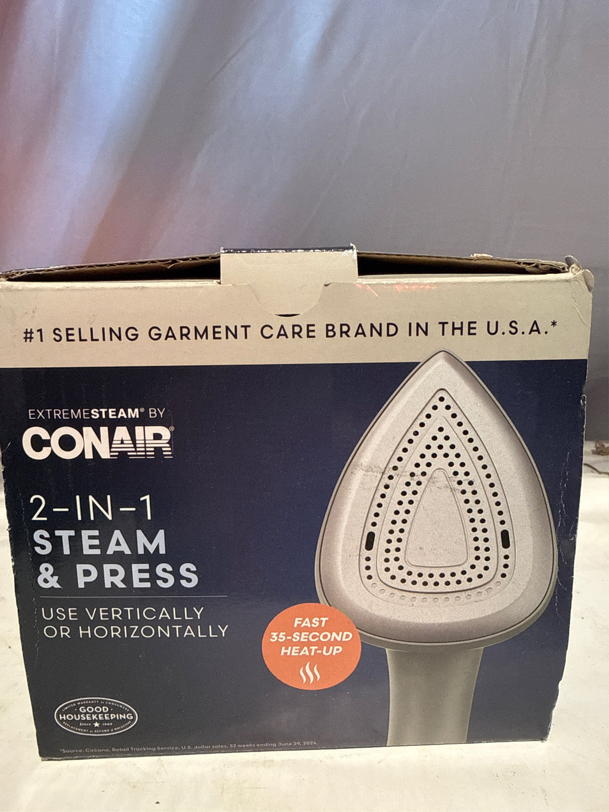 Conair ExtremeSteam 2-in-1 Handheld Garment Steamer & Iron - Pistachio Green