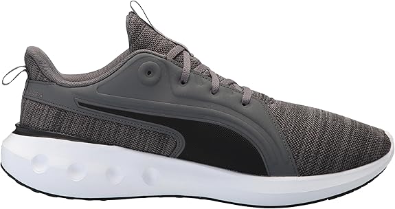 Puma Men's Softride Carson Knit Athletic Shoes - Dark Gray/Black, Size 7.5