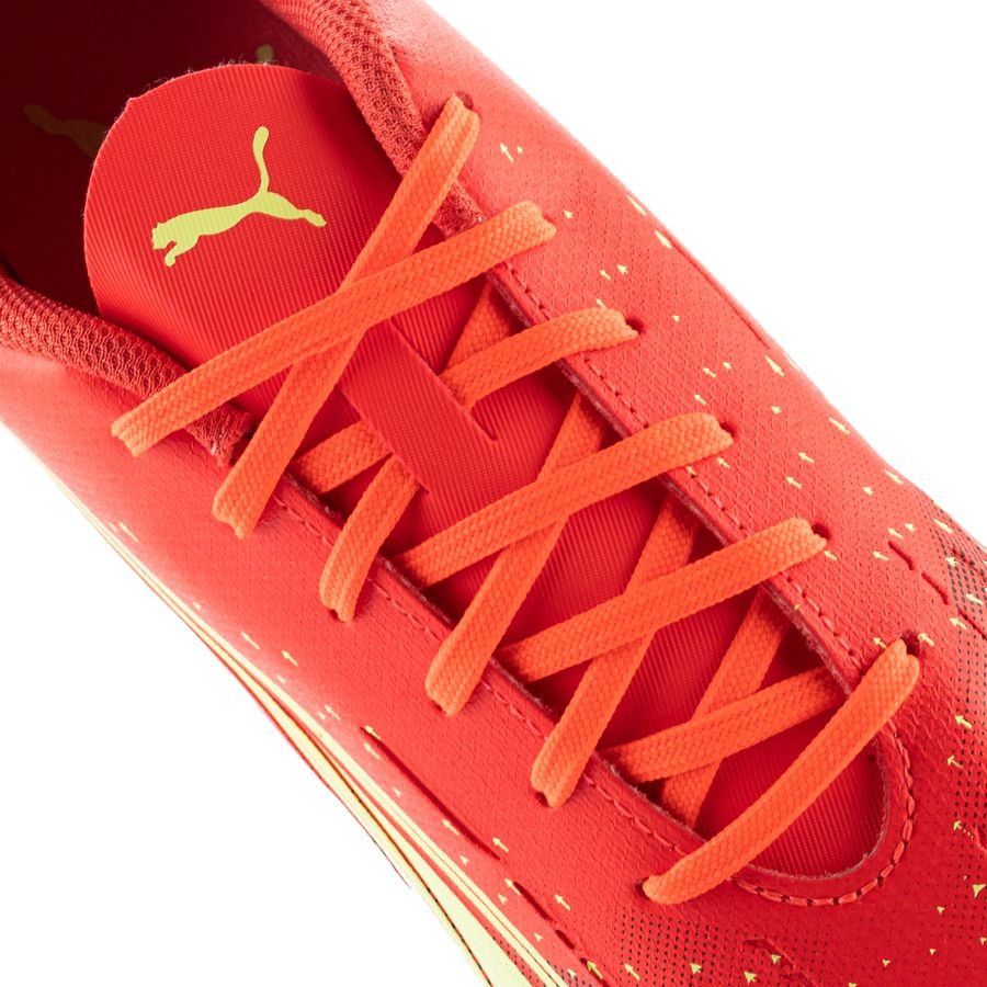 Puma Men's Ultra Play IT Indoor Soccer Shoes - Coral/Fizzy/Black, US 7.5