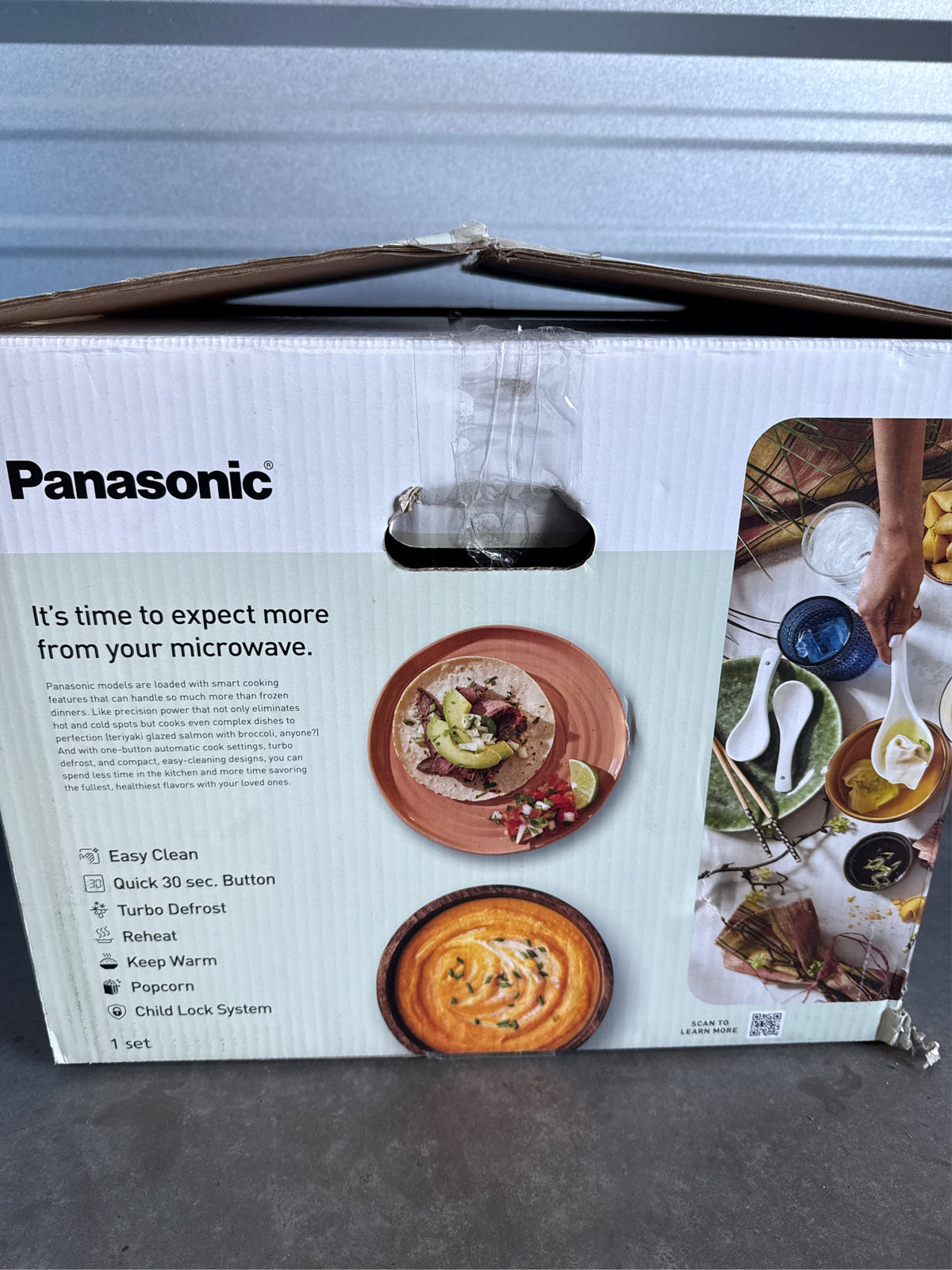 Panasonic 1.2 cu ft Inverter Microwave Oven - NN-SN65QS, Stainless Steel