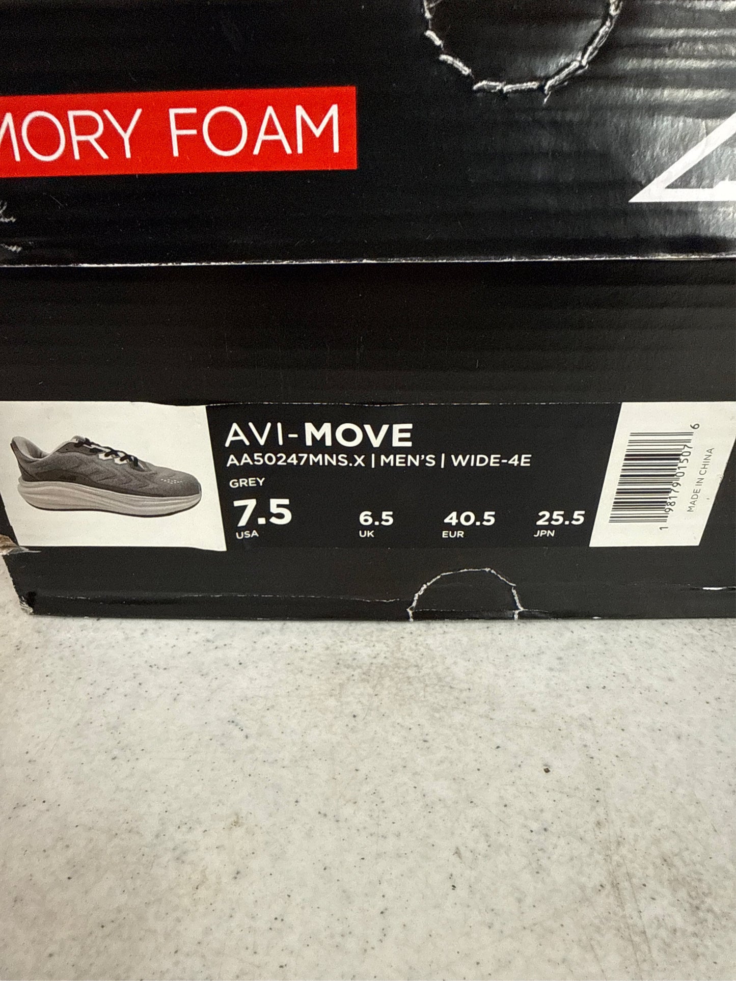 Avia Avi-Move Men's Running Shoes, Gray - Size 7.5