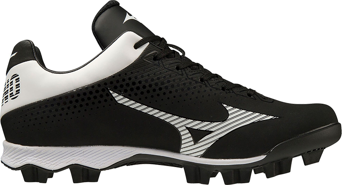 Mizuno Women's Wave Finch LightRevo TPU Softball Cleats - Black/White, Size 7