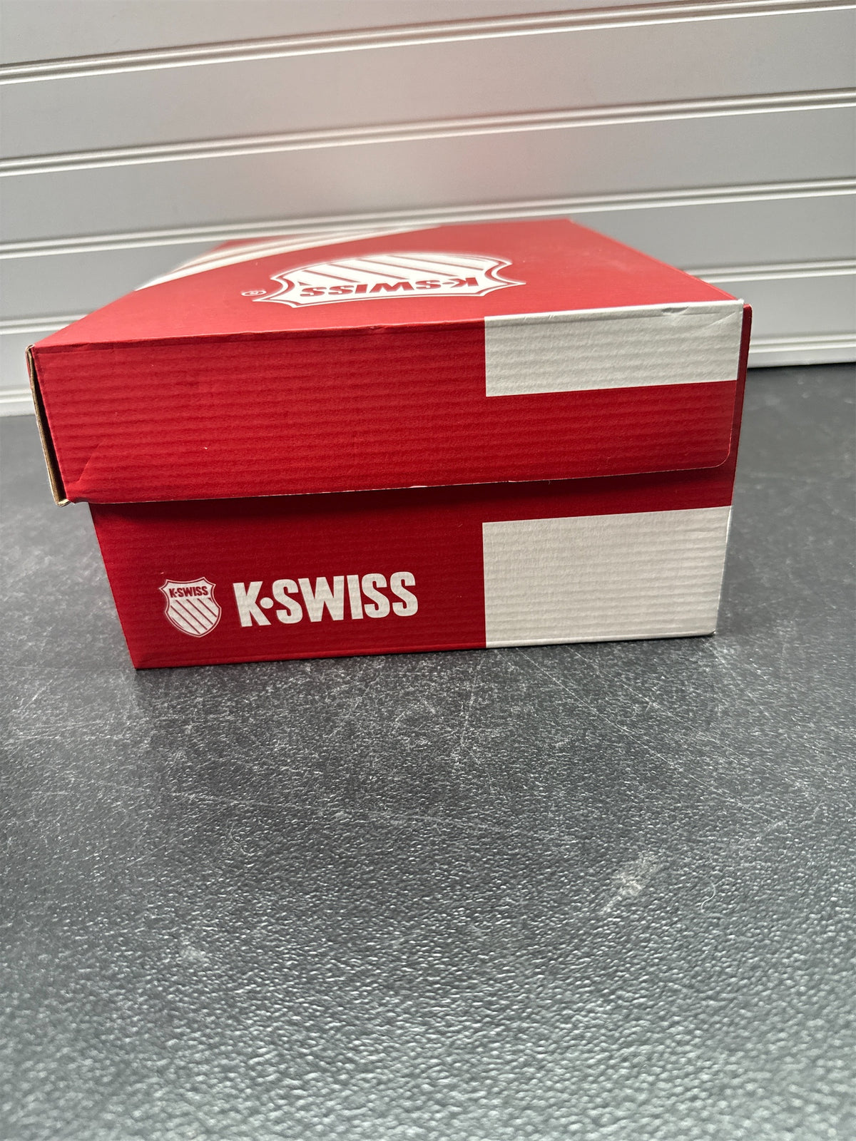 K-Swiss Court Express Men's Tennis Shoes - White/Navy, Size 7.5