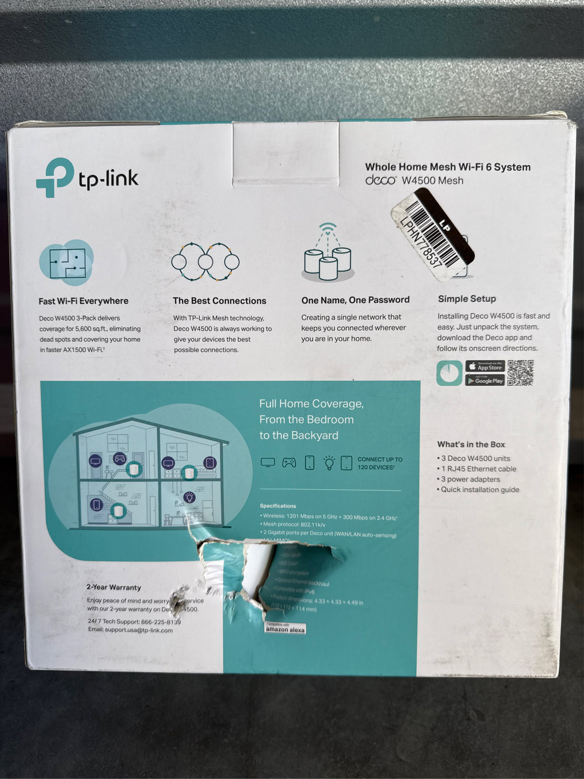 TP-Link Deco AX1500 Whole Home Mesh Wi-Fi 6 System (3-Pack)