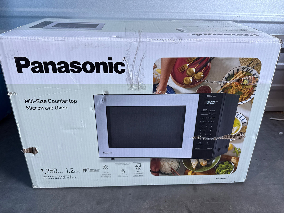 Panasonic 1.2 cu ft Inverter Microwave Oven - NN-SN65QS, Stainless Steel