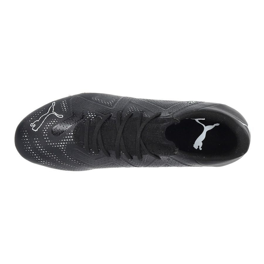 Puma Future Play IT Junior Soccer Shoes - Black/White, Youth Size 5.5