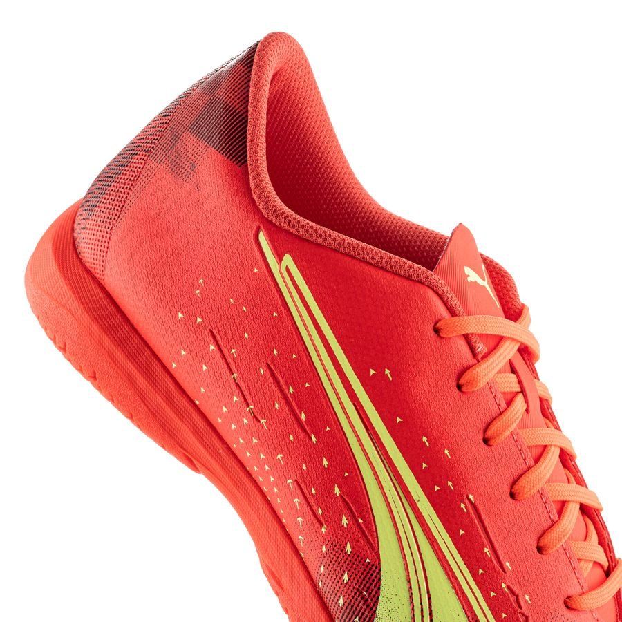 Puma Men's Ultra Play IT Indoor Soccer Shoes - Coral/Fizzy/Black, US 7.5