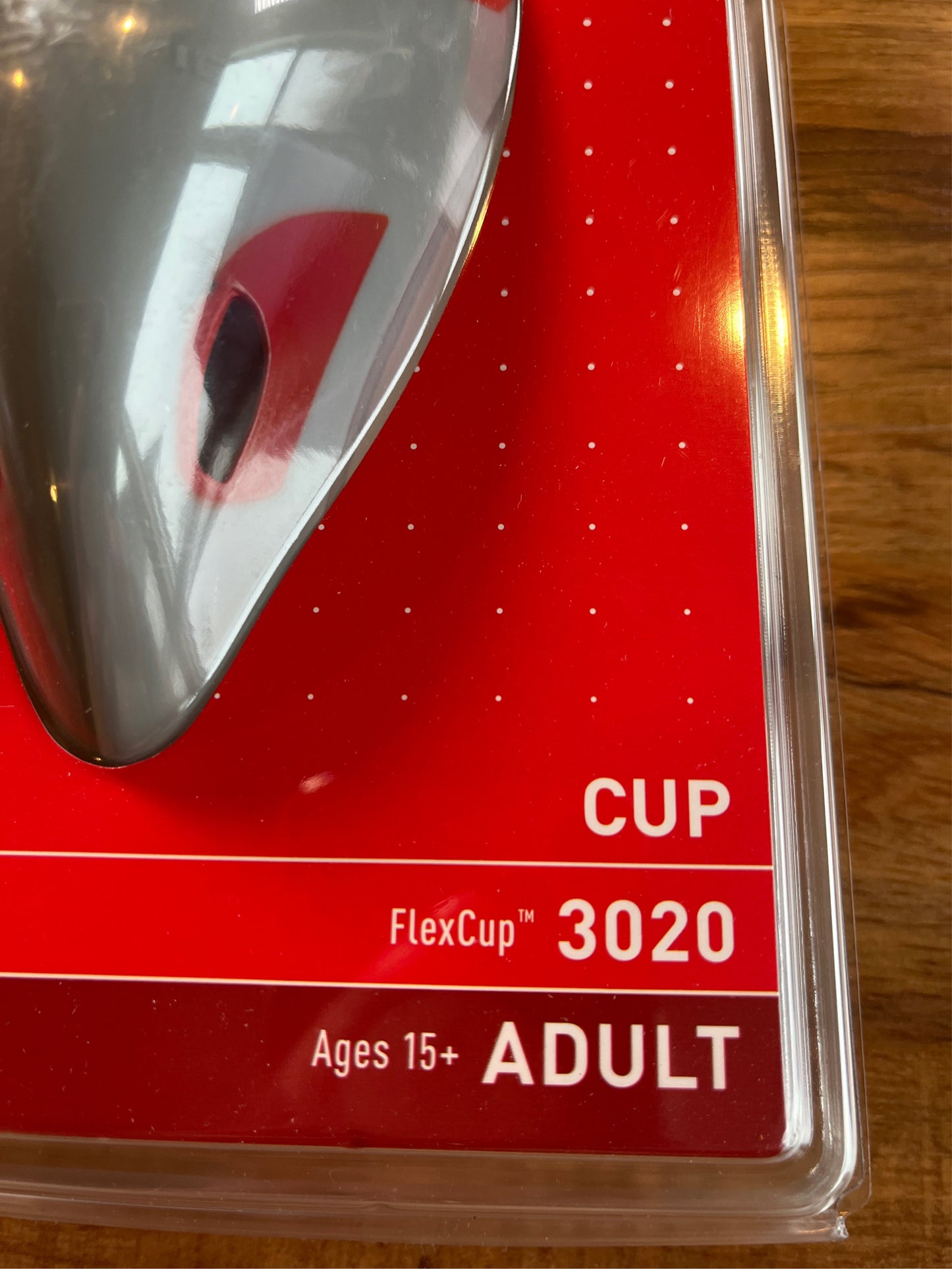 McDavid Adult Lightweight Flex Athletic Cup - Red/Gray, One Size