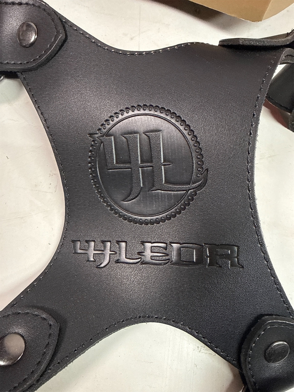 4J LEDR D1 Dual Camera Leather Harness Strap - Black