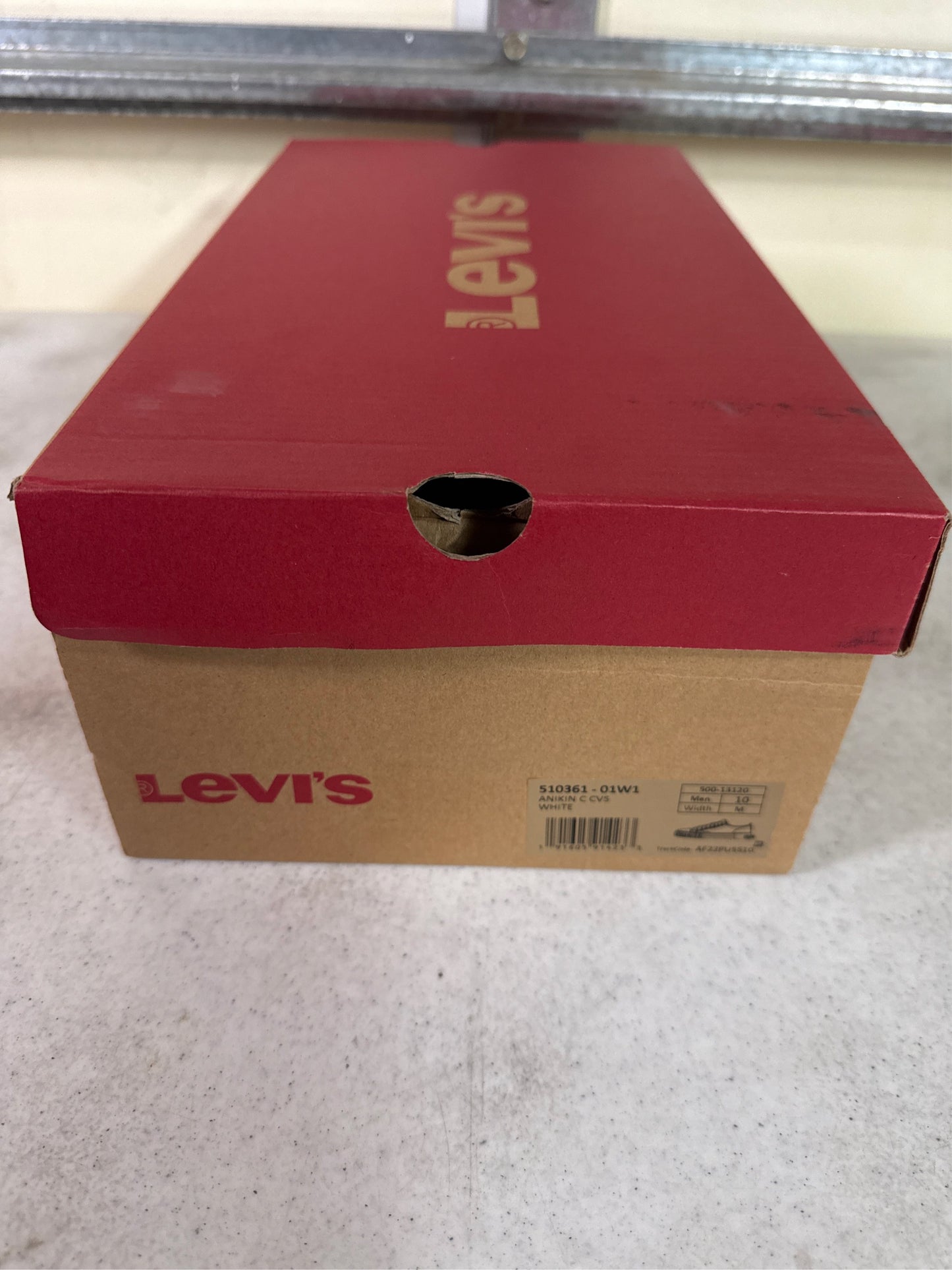 Levi's Men's Anikin C CVS Low Top Sneakers - White, Size 10