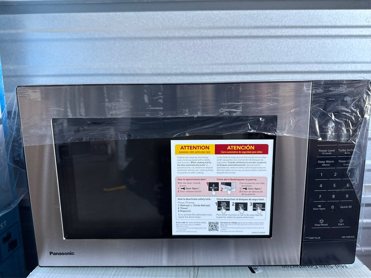 Panasonic 1.2 cu ft Inverter Microwave Oven - NN-SN65QS, Stainless Steel