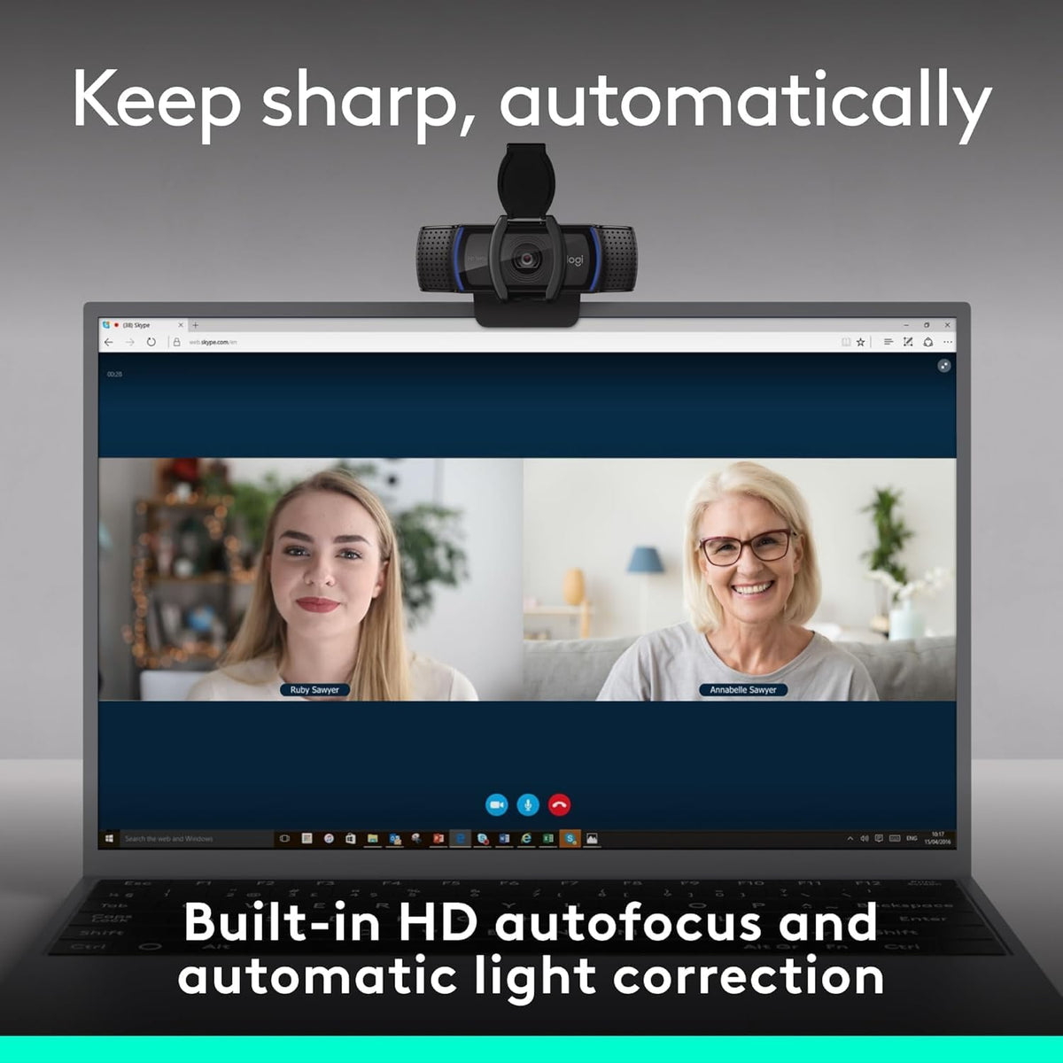 Logitech C920e Business Webcam - 1080p HD 30fps USB-A Black