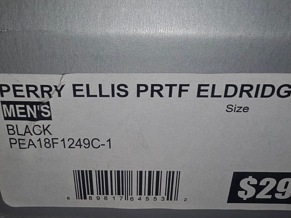 Perry Ellis Eldridge Men's Slip-Resistant Casual Shoes - Black, Size 9