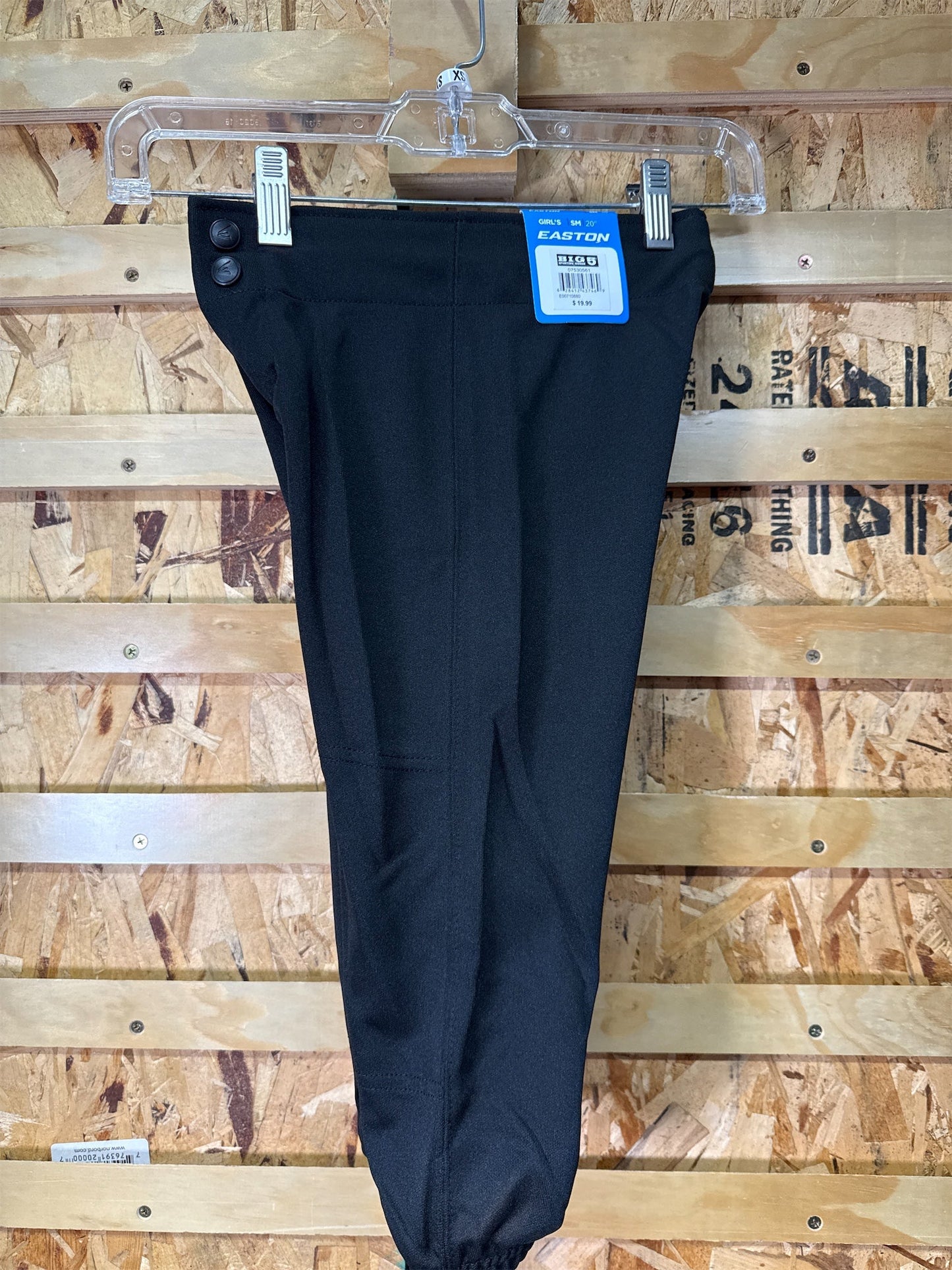 Easton Girls' Fastpitch Softball Pants - Black, Size Small