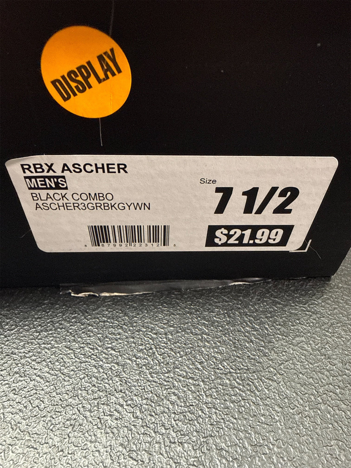 RBX Ascher Men's Running Shoes - Versatile Comfort for Sports & Casual Wear 7.5